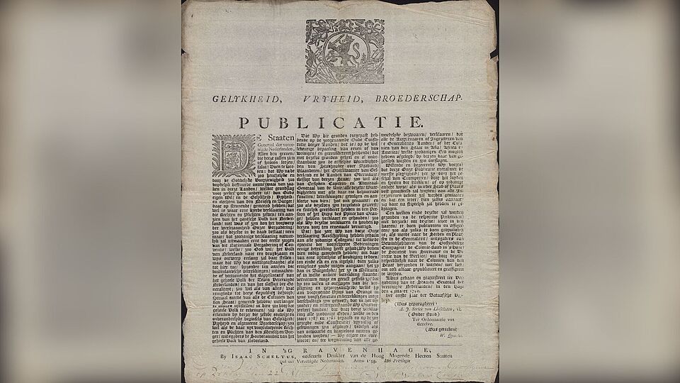 Publicatie uit 1795