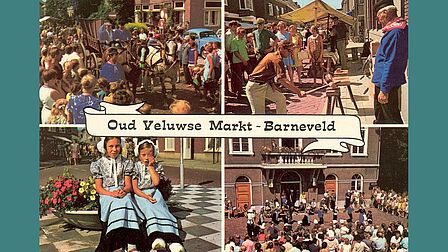 Ansichtkaart van de Oud Veluwse Markt